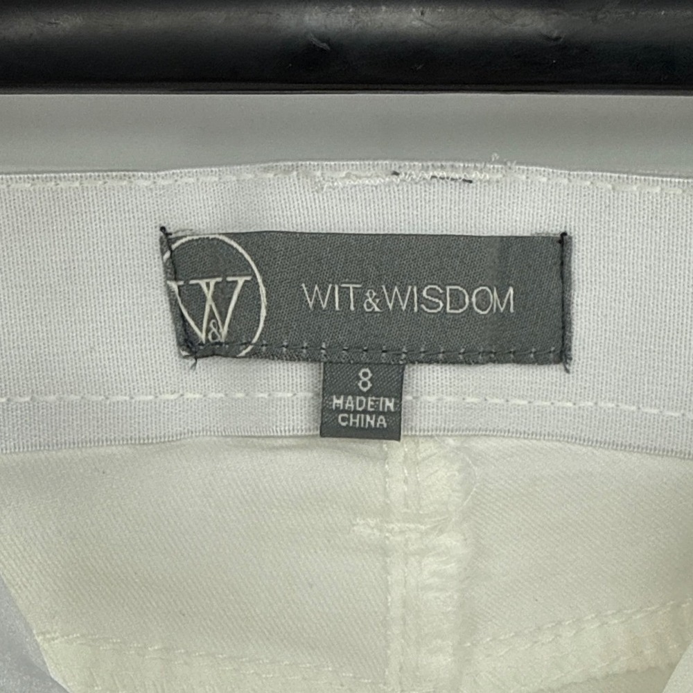 Wit & Wisdom Ab-solution White Bermuda Shorts Women 8 Cuffed L418ZSOW - Picture 8 of 12